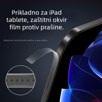 Otporna na prašinu folija za rubni okvir Apple iPad Pro 2024 – NPK obična membrana, zaštita bočnog zvučnika