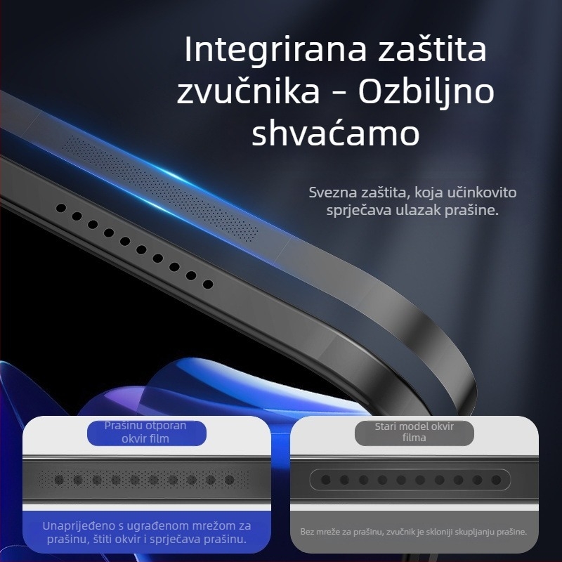 Otporna na prašinu folija za rubni okvir Apple iPad Pro 2024 – NPK obična membrana, zaštita bočnog zvučnika