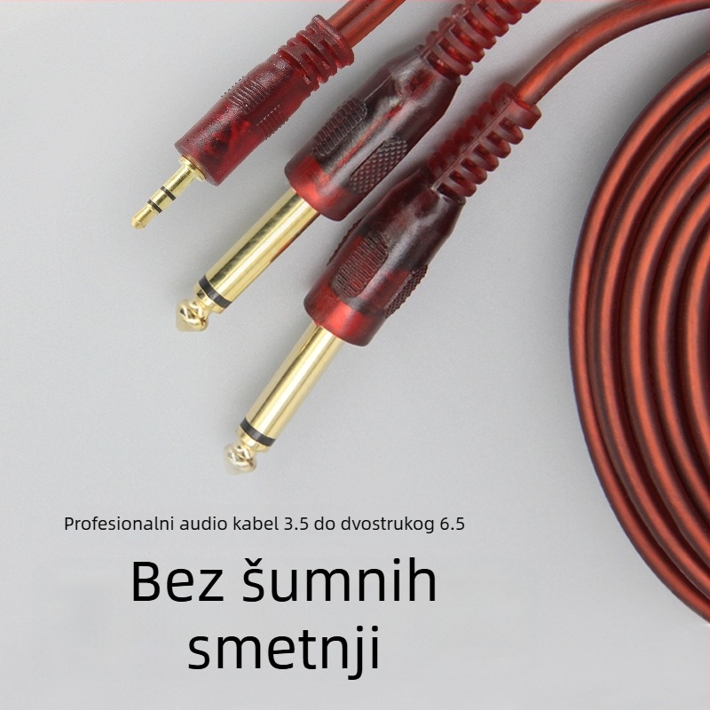 Shadow Fiber audio kabel 3,5 mm na dvostruki 6,5 mm, bakreno jezgro, za digitalne uređaje