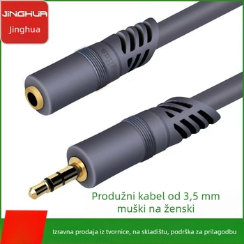 Audio kabel Jinghua 3.5mm muško-ženski produžni kabel (zlatni kontakti; čisto bakreno jezgro; OFC vodljivac; model 3.5-3.5F)