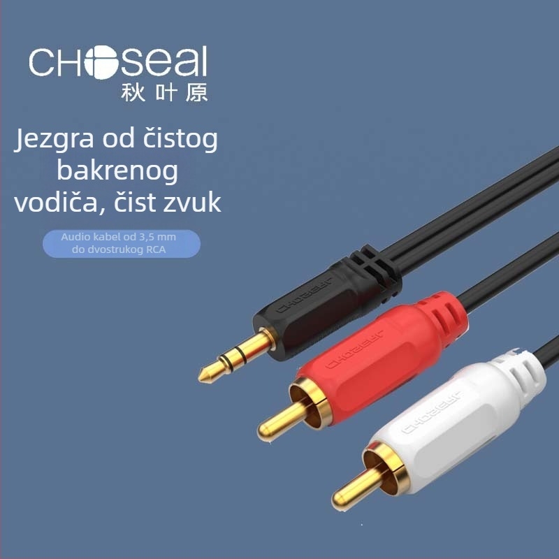 Choseal/Akihabara Q304 3.5 mm na dual RCA audio kabel za mobitel i zvučnike