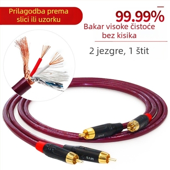 MVS Magic 2-žični audio kabel od bakra bez kisika za kućni kino – kabel visoke vjernosti zvuka