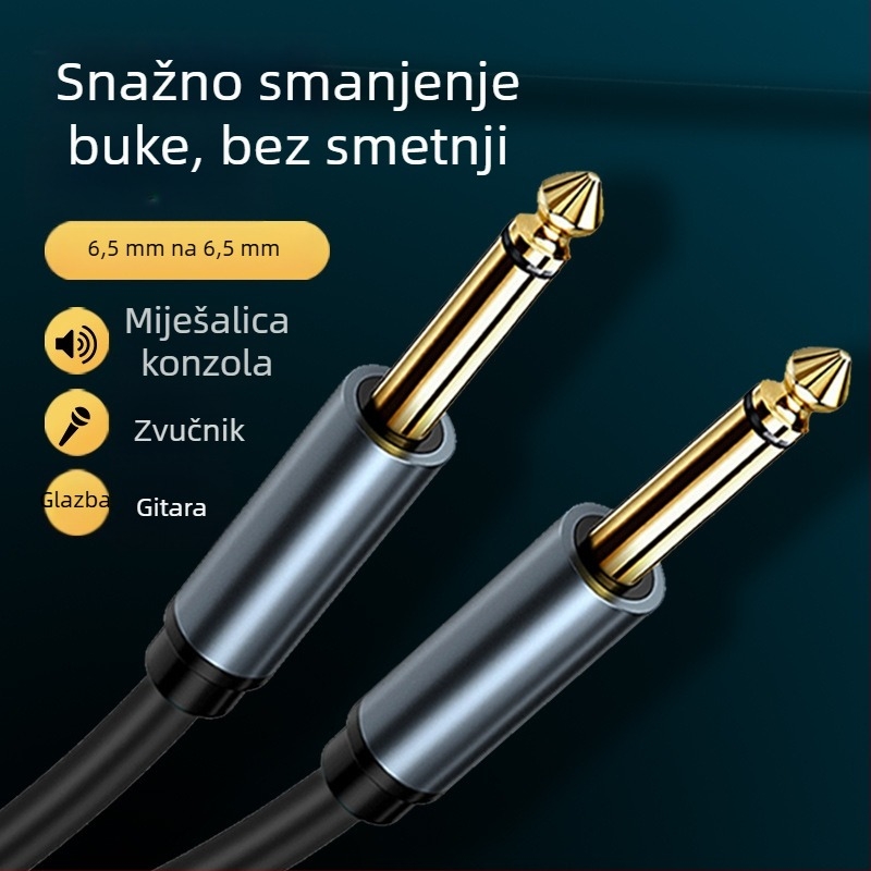 XLR audio kabel – zlatno-platinasti konektori, čisti bakreni vodiči, bakreno jezgro, univerzalna kompatibilnost, model Yg036