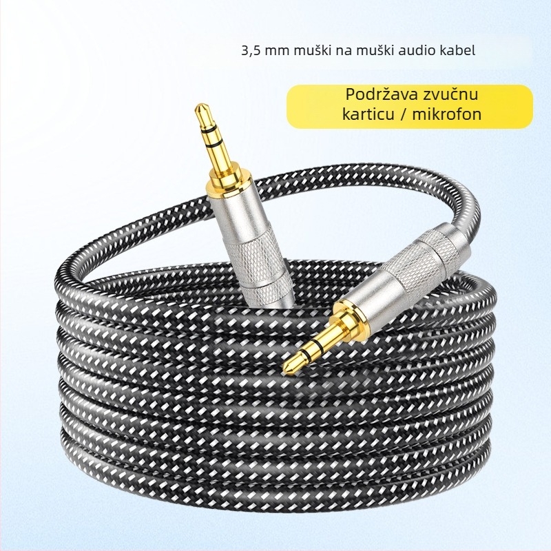 Kabel za zvučnike s pozlaćenim vodovima, bakreno jezgro, PVC izolacija, ROHS certifikat, 36 g