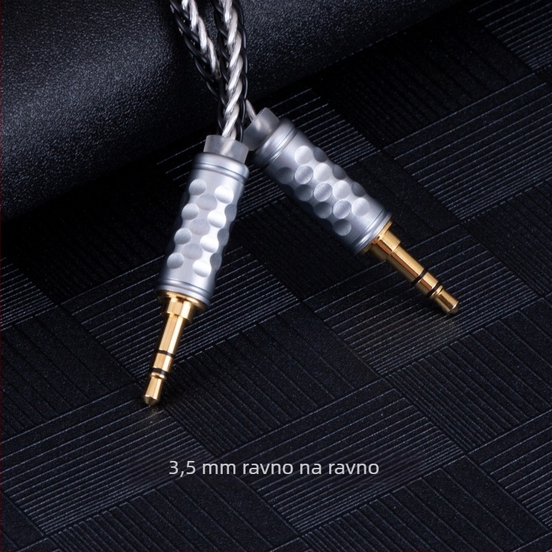 Bartok Dl01 AUX auto audio kabel, 3,5 mm, muški–muški, jezgro bakra s premazom srebra, bakar bez kisika, ROHS certifikat