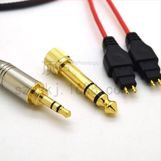 Sennheiser crni opleteni kabel za slušalice od bakra bez kisika HD525 HD545 HD565 HD650 HD600 HD580