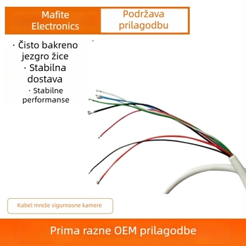 PoE kabel za mrežnu kameru - 8 vodiča, čista bakrena jezgra, PVC izolacija i omot, vodootporan, Ø 5.0 mm, duljina po mjeri