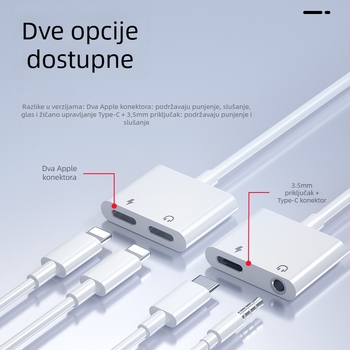 Type-C adapter za slušalice, više sučelja za 3,5 mm, žični audio kabel, model YXS01