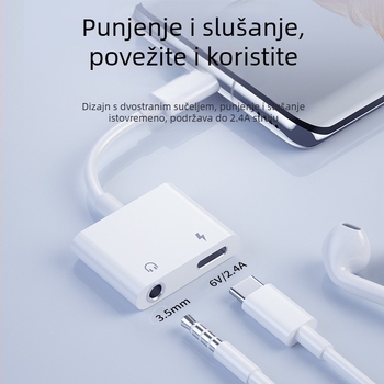 Type-C adapter za slušalice, više sučelja za 3,5 mm, žični audio kabel, model YXS01