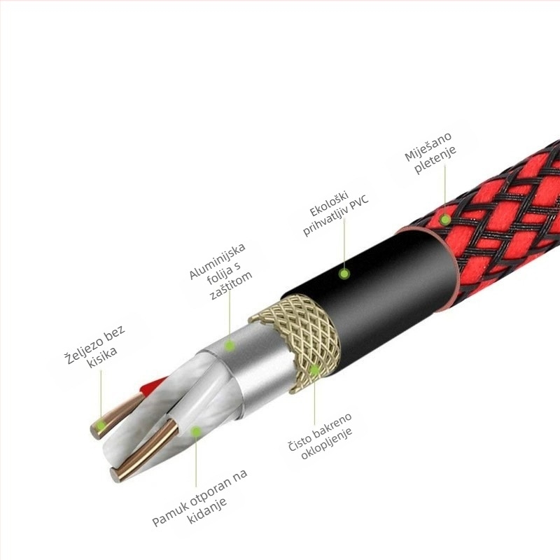 XLR audio kabel, muški–ženski, zaštićeni, kućište od cinkovog legura, jezgra CCA, RoHS