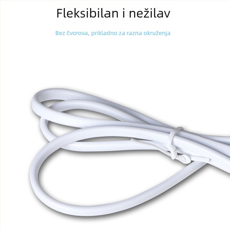 Napajajući kabel s dva plosnata utikača, 2-žilni, duljine 1,2 m, golim krajevima vodiča s tiniranim završecima, PVC izolacija, 2×0,3 mm²
