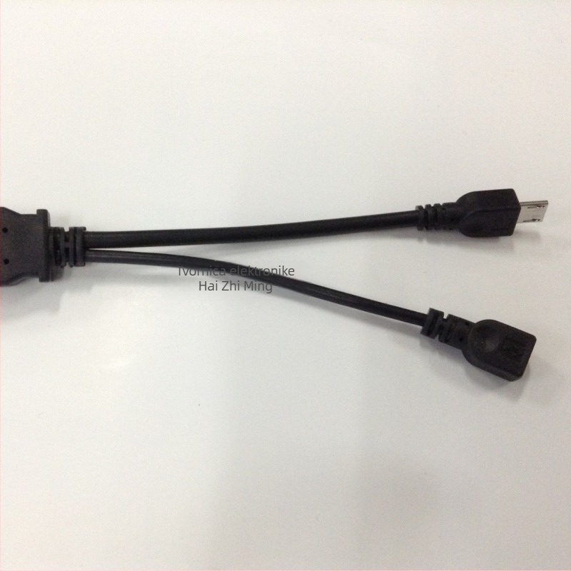 OTG microUSB kabel s USB napajanjem, podijelnik 1 na 2, brzo punjenje, sučelje 20831921288, za pametne telefone i tablete