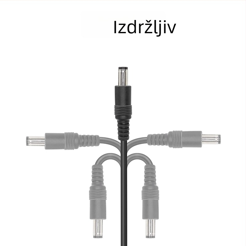USB na DC 5,5×2,1 mm napajajući kabel sa splitterom, 1 na 2 izlaza, za male kućanske uređaje