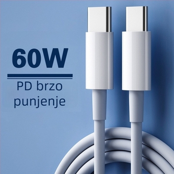 Kabel za podatke USB Type-C za brzo punjenje PD60W/100W, kompatibil s mobitelima i tabletama