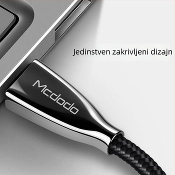 MCDODO Type-C to Type-C kabel, 2m, Android telefoni, brzo punjenje, jedan konektor