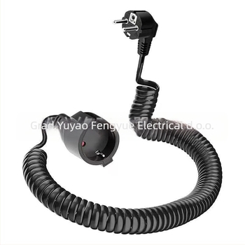 EU-standardni 3-žilni produžni kabel s PU opružnim vodičem, presjek 1 mm², model 008988