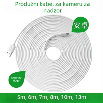 Napojni kabel za napajanje USB kamere, Micro-USB i Type-C, jedan konektor, sigurno brzo punjenje, 5V