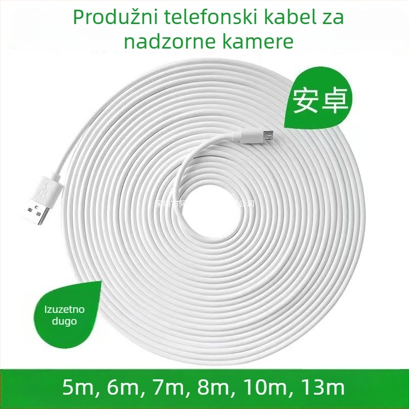 Napojni kabel za napajanje USB kamere, Micro-USB i Type-C, jedan konektor, sigurno brzo punjenje, 5V
