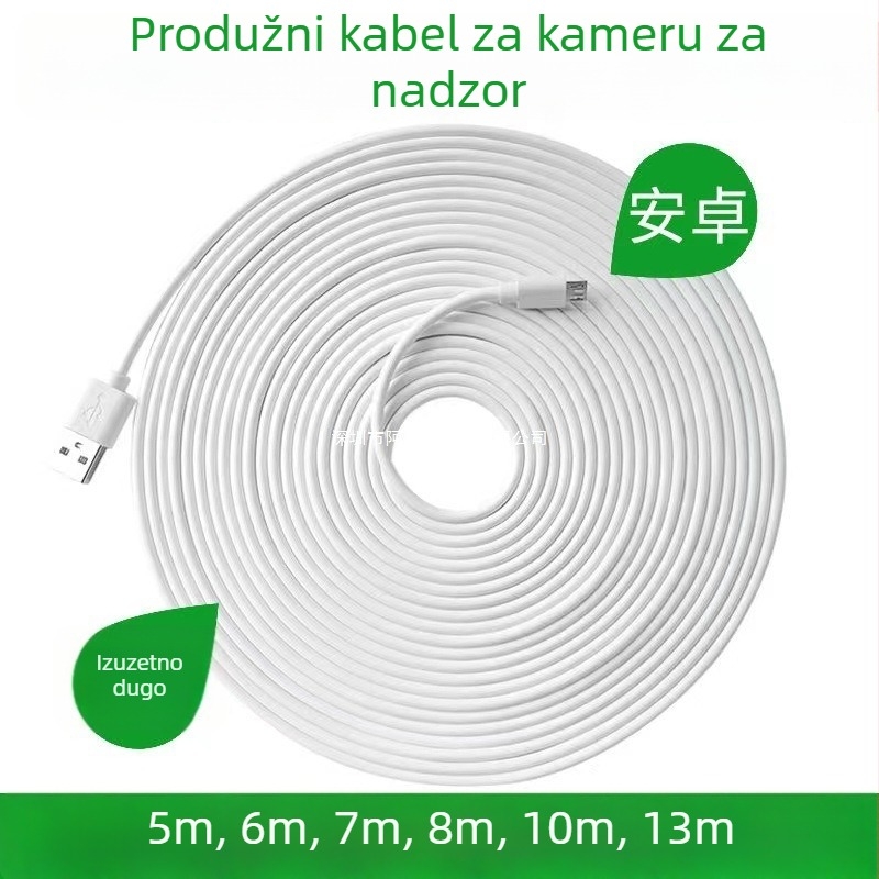 Napojni kabel za napajanje USB kamere, Micro-USB i Type-C, jedan konektor, sigurno brzo punjenje, 5V