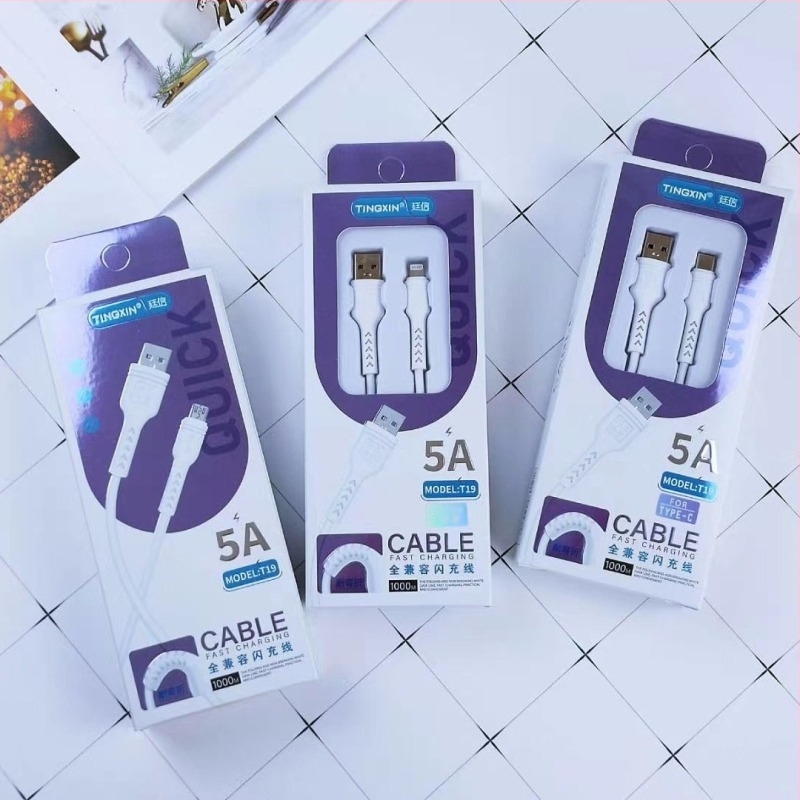 Punjački kabel USB-C, Micro USB i Mini USB – Brzo punjenje, Maksimalna snaga 10W, Materijal TPE