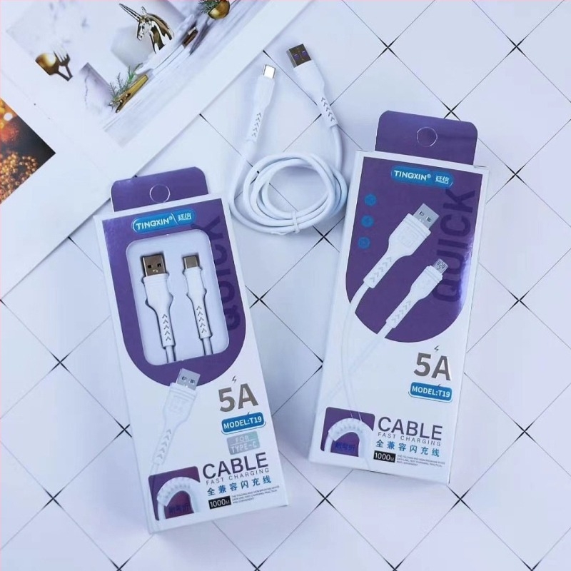 Punjački kabel USB-C, Micro USB i Mini USB – Brzo punjenje, Maksimalna snaga 10W, Materijal TPE