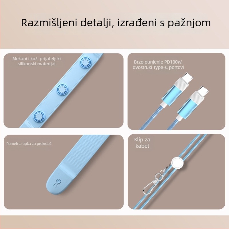 Type-C PD kabel za brzo punjenje, silikon, 20W max