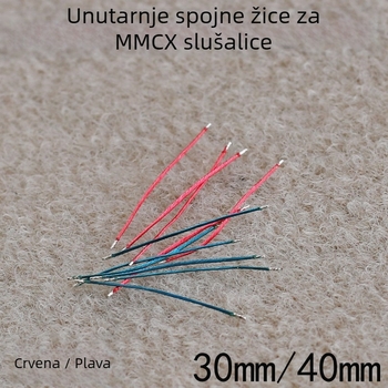 DIY unutarnja žica za slušalice — emajlirani bakreni kabel, MMCX baza, pokretni željezni sklop, Guanhe