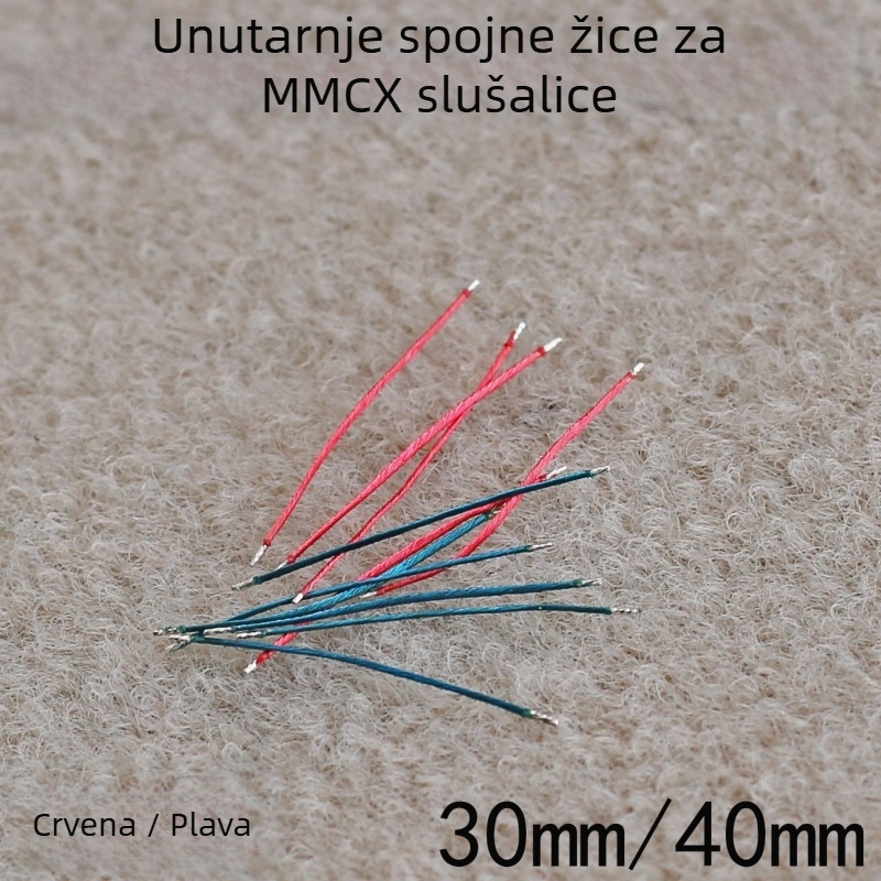 DIY unutarnja žica za slušalice — emajlirani bakreni kabel, MMCX baza, pokretni željezni sklop, Guanhe