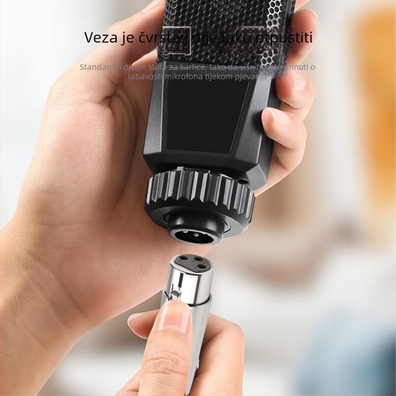 Audio kabel 6,35 mm do 6,5 mm, zlatom obložene kontakti, bakreno jezgro, PVC omotač, ROHS certifikat, pleteni kabel