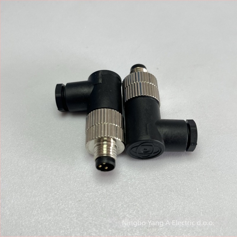 M8 kružni vodootporni konektor, 3 vodova, muški i ženski priključak, industrijski senzorni priključak