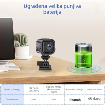 AS03 Pametna kamera, 2,8 mm objektiv, domet 10–30 m, Noćni vid, Unutarnja uporaba