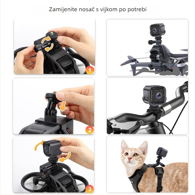 AS03 Pametna kamera, 2,8 mm objektiv, domet 10–30 m, Noćni vid, Unutarnja uporaba