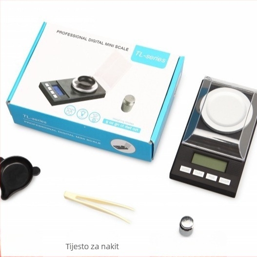 Elektronska vaga za nakit CX-128, raspon mjerenja 0,005–100 g, napajanje 2×AAA, namijenjena za nakit