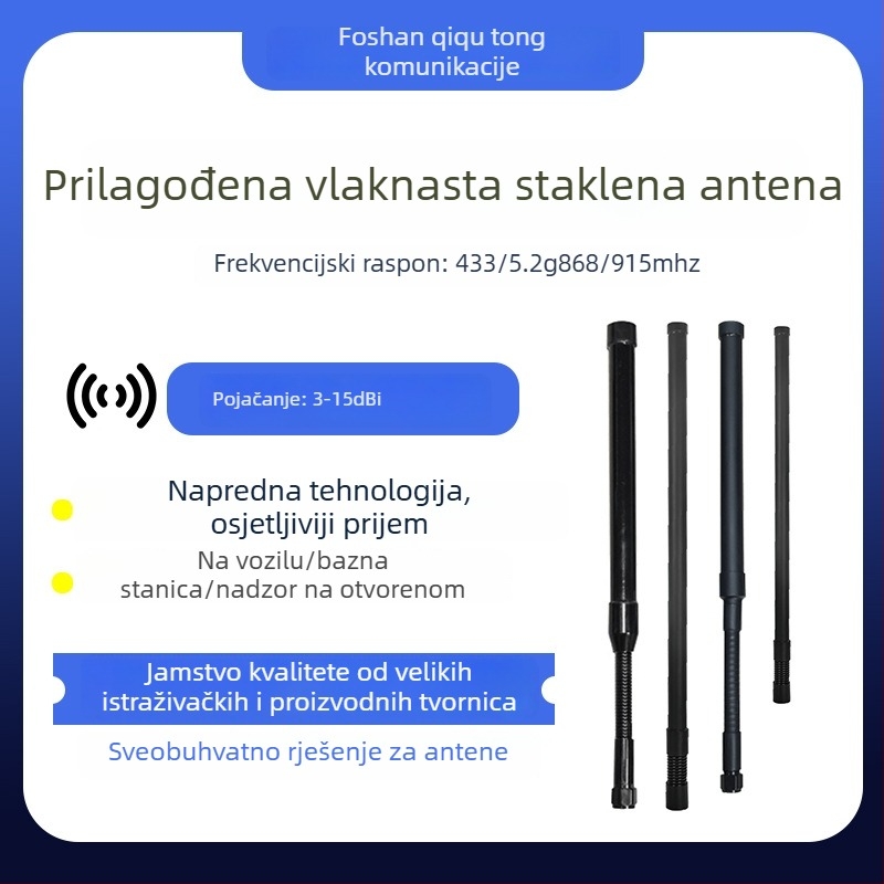 Omnidirekcijska antena od staklenih vlakana 902–928 MHz – visok dobitak za komunikacije