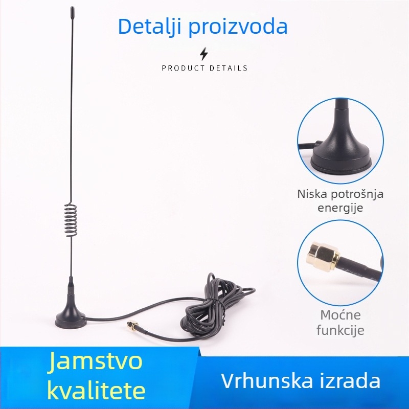 WiFi antena s usisnom čašom, sklopiva, za unutarnju upotrebu, širokopojasni raspon, dugotrajna stabilna transmisija