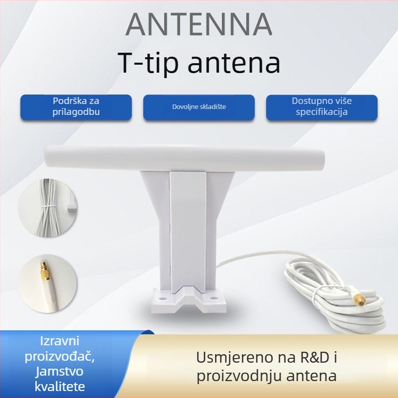 Weili Communications LTE omnidirekcijska T-tip antena za pametan dom, s Wi‑Fi modulom i 4G modulom, SWR ≤ 1.5