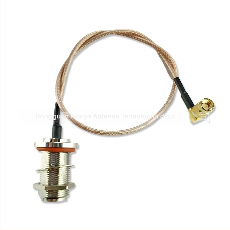 RF produžni kabel za antenu s SMA kutnim adapterom N-femalne, RG316/U koaksijalni kabel, zlatni središnji kontakt, 50 Ω, SWR ≤ 2, dobitak 3