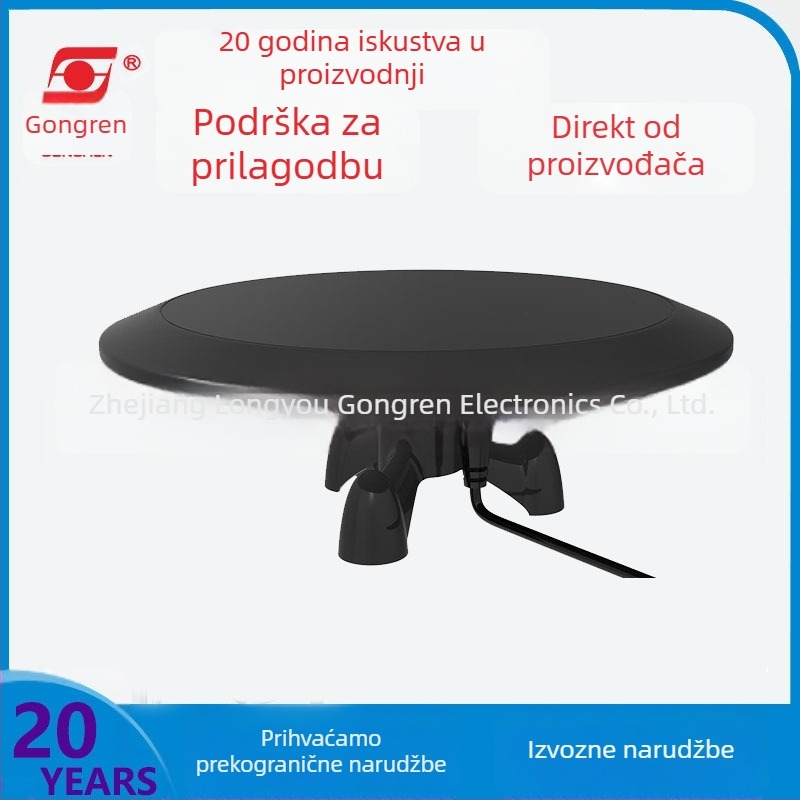 Unutarnja TV antena s DVB-T prijemnikom, Hd-119, dobitak 20–35 dB, raspon frekvencija 470–862 MHz, impedancija 75 Ω, SWR ≤ 1,5