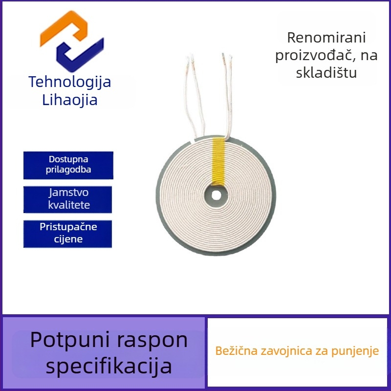 Lilaojia technology Bežični prijenosnik punjenja zavojnicom za pametne male kućanske uređaje, 5V nominalno napajanje, Q=4,3