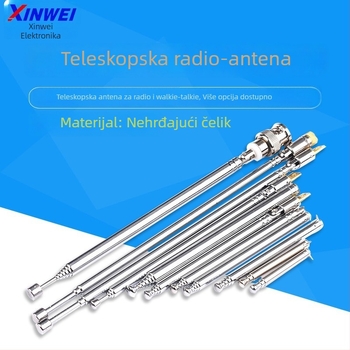 Xinwei teleskopsku antenu za Walkie-Talkie i FM radio, priključak BNC7-114, jačina signala