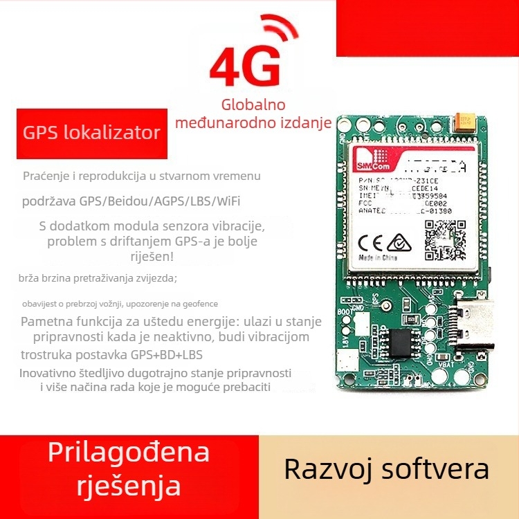 KC07SAPCBA Snažni magnetski bežični GPS lokator – točnost pozicioniranja 5–10 m, alarmi: vibracija, nestanak napajanja, ograda, prekoračenje brzine, dimenzije 47×27 mm