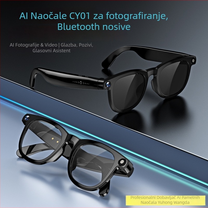 AI pametne naočale s 800W kamerom, Bluetooth poziv, istovremeni prijevod, Wi-Fi prijenos