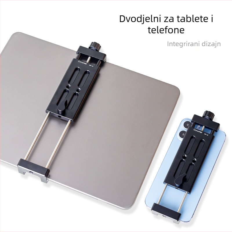 Univerzalni metalni stolni držač za tablete i telefone s bežičnim punjenjem
