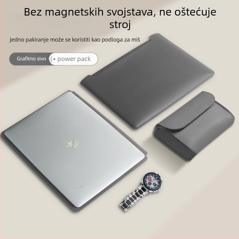 Unutarnja torba za MacBook Pro i Air – umjetna koža; Značka: XULIS; Kompatibilnost: MacBook Pro, MacBook Air