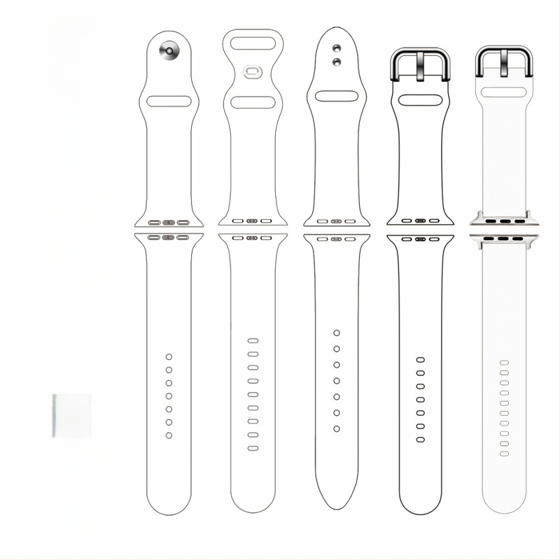 Silikonski remen za Apple Watch S11/10 s ispisanim motivom, 41/49 mm