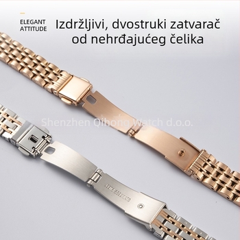 Remen za Apple Watch – tanak nehrđajućeg čelika lanac sa sedam perli, kopča s klikom, širina 20 mm/22 mm