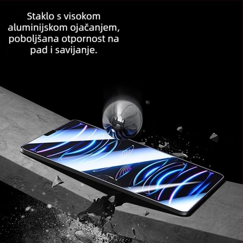 Prednje zaštitno staklo za ekran iPad, HD jasnoća, otporno na lom, prašinu, anti-prstne otiske, potpuno pokrivanje