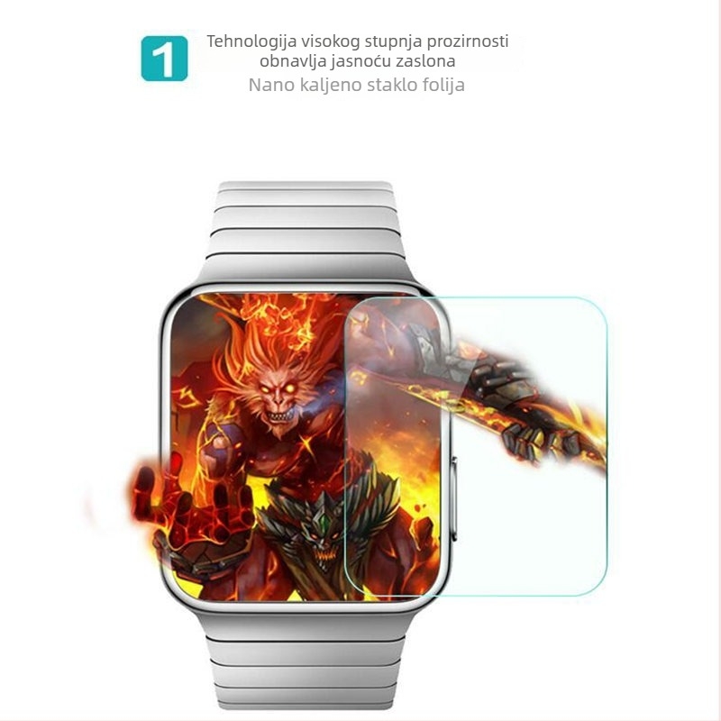 Zaštitno staklo za Apple Watch od kaljenog stakla s zaštitom od pada, licencirana privatna oznaka