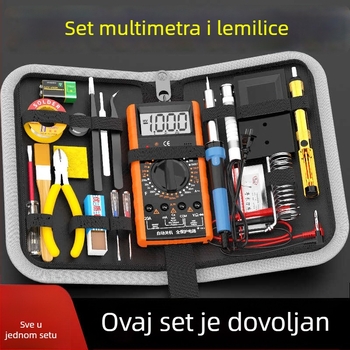 Set multimetra i lemilice za elektroniku — 21-dijeli komplet sa futrolom Jingling