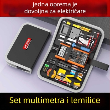 Set multimetra i lemilice za elektroniku — 21-dijeli komplet sa futrolom Jingling
